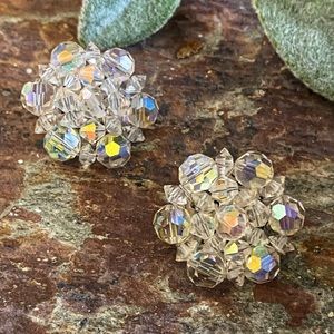 Vintage Sparkling Crystal Earrings